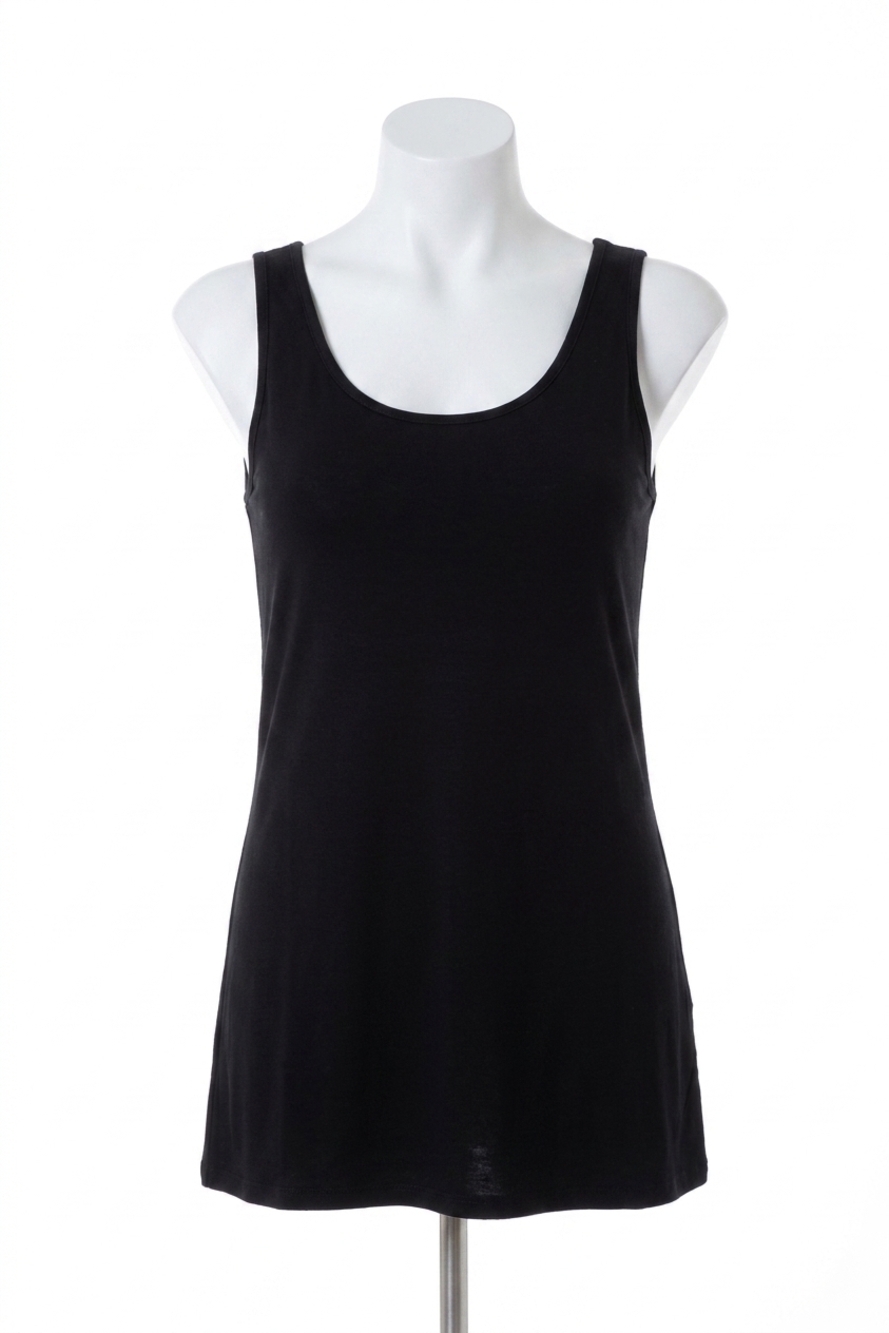 NEW ANGEL viscose tank top in black